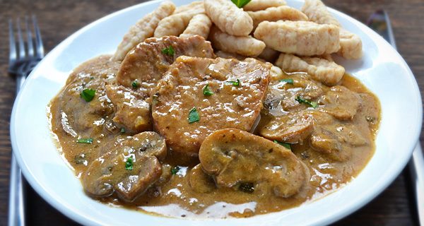 veal and mushrooms