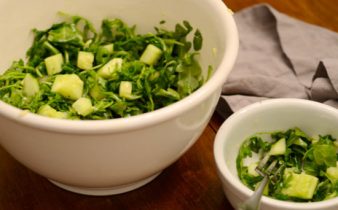 Arugula Cucumber Salad With Lemon Dressing