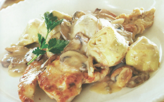 Turkey Marsala with Artichokes