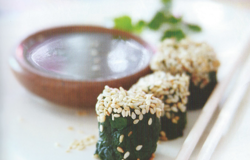 Sesame Spinach Sushi