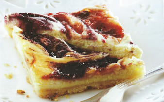 Berry Swirl Cheesecake Triangles